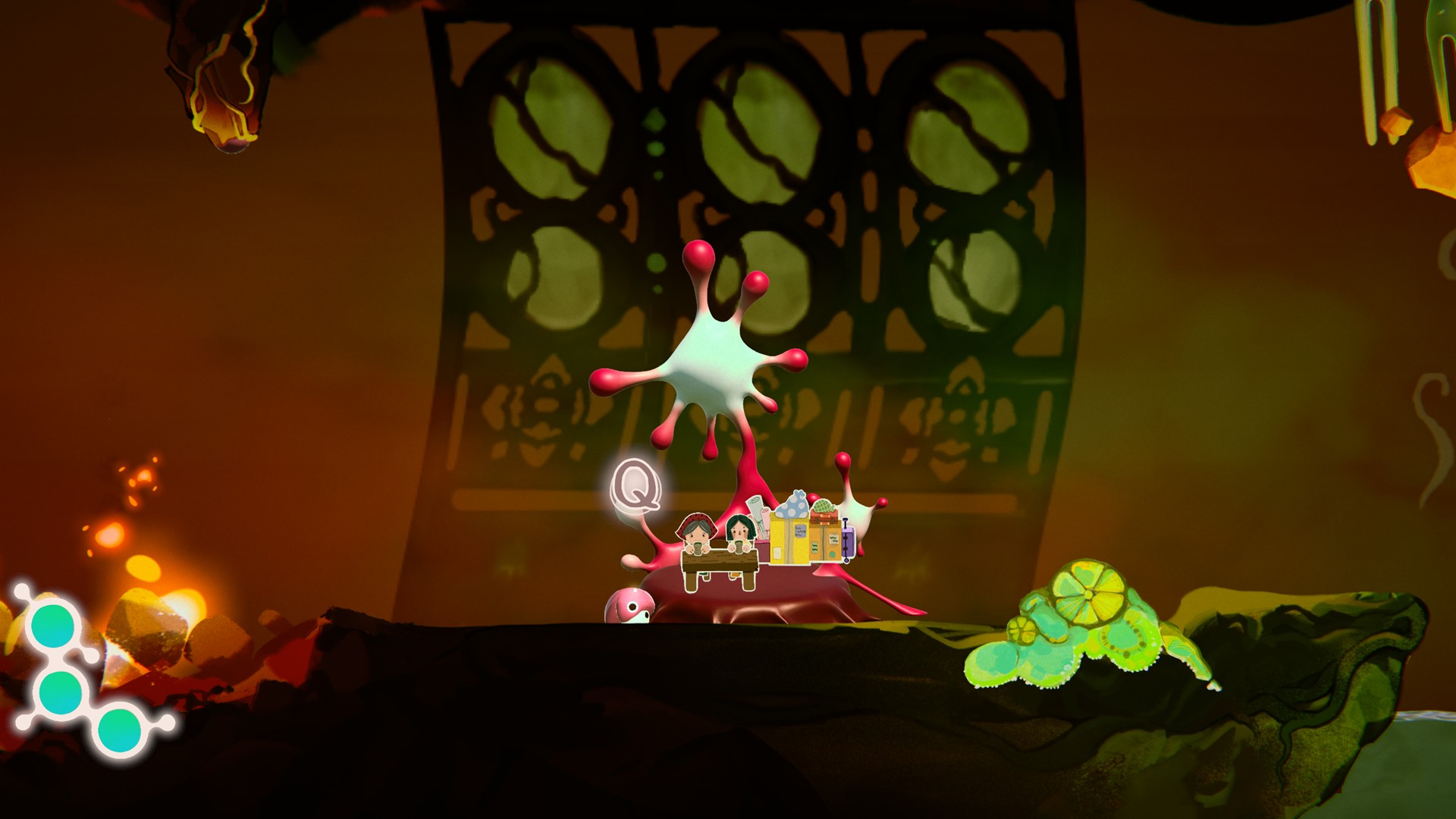 Aftertaste interior level gameplay scene