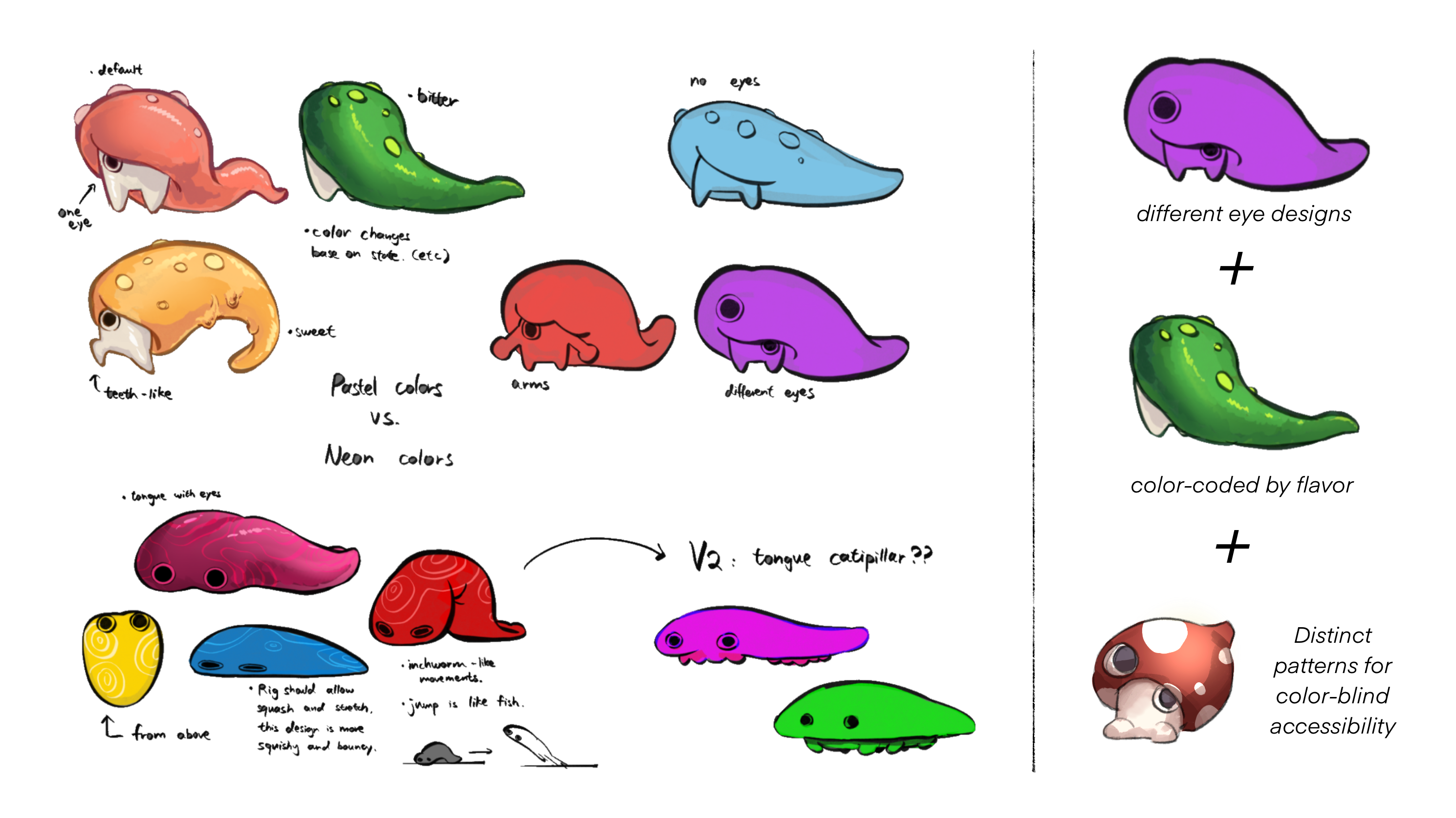 First pass of Tami's design refining proportions and colors