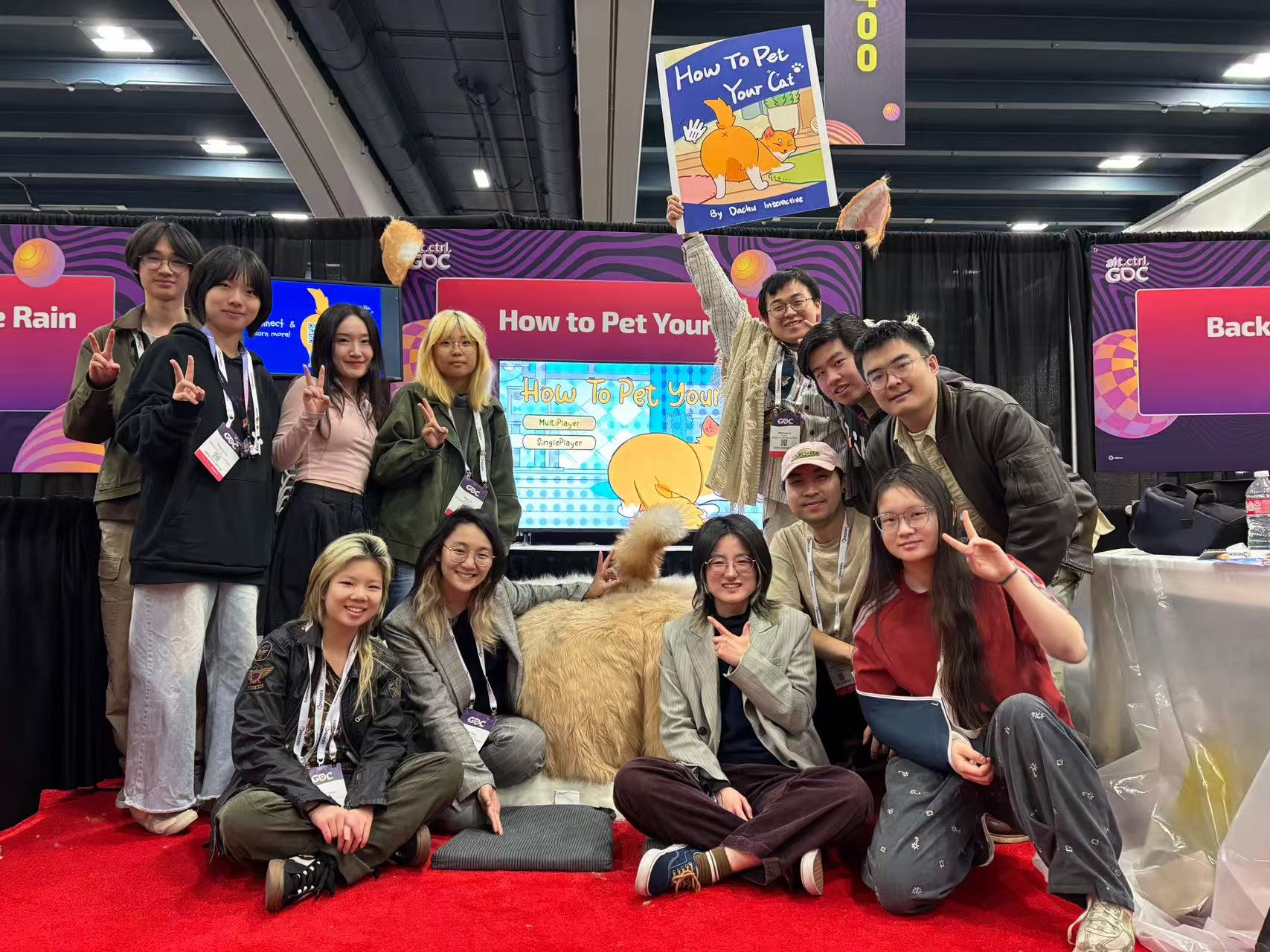How to Pet Your Cat team at GDC