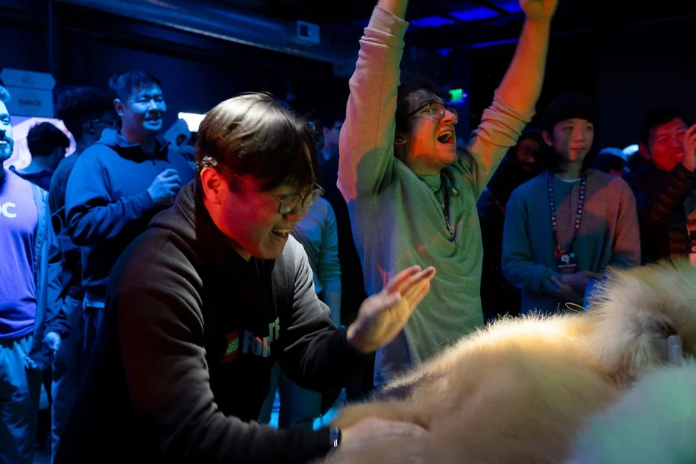 Player reacting while playing How to Pet Your Cat