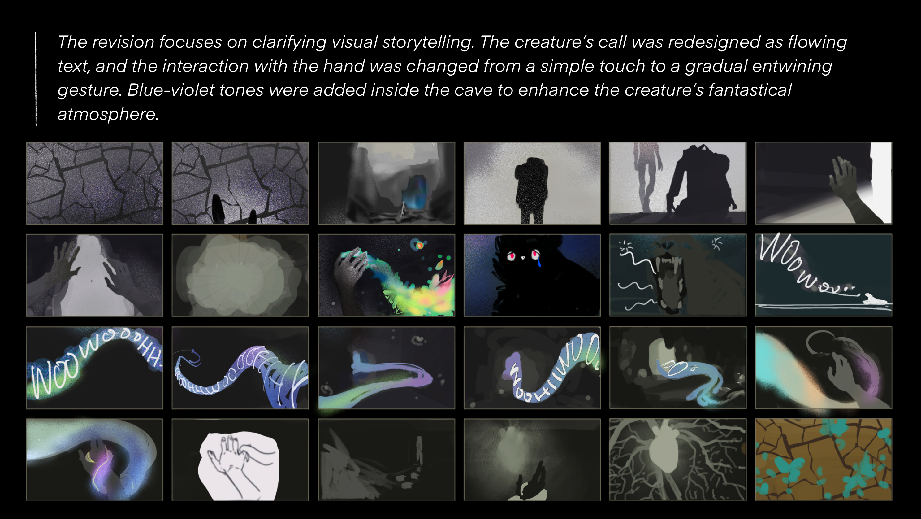 Storyboard revision by Rowena Chen